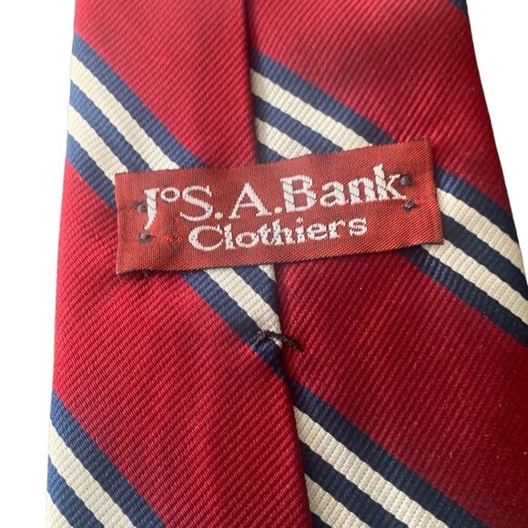 Pre Owned Men’s Jos A. Bank Clothiers Tie Neck Tie Necktie All Silk Handmade - Picture 3 of 5